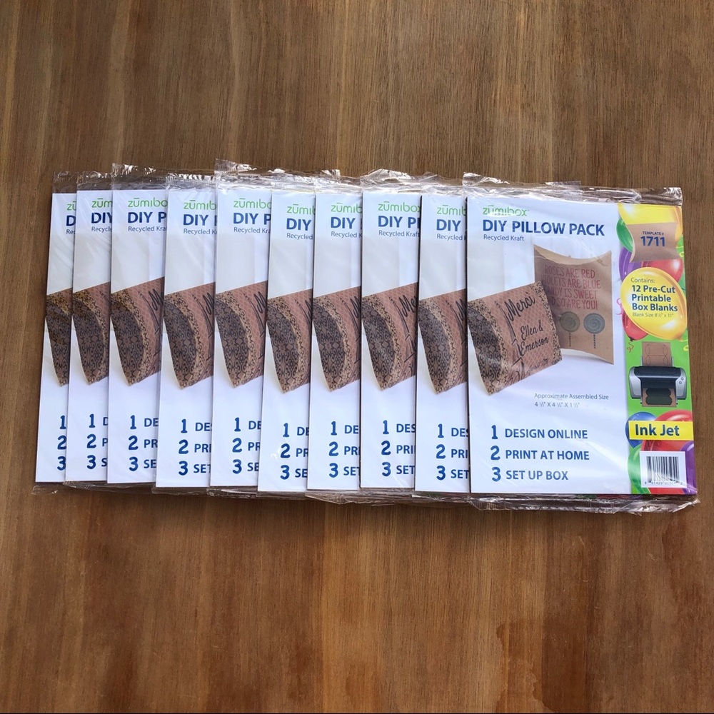 Zumibox DIY Pillow Pack Recycled Kraft “Box”